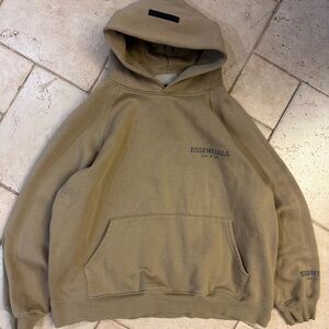 Fear Of God Essentials Dessert Tan Hoodie Mens size M